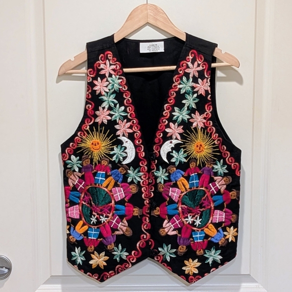 Beckwoman Jackets & Blazers - NWOT Beckwoman S Handmade Embroidered 100% Cotton Vest